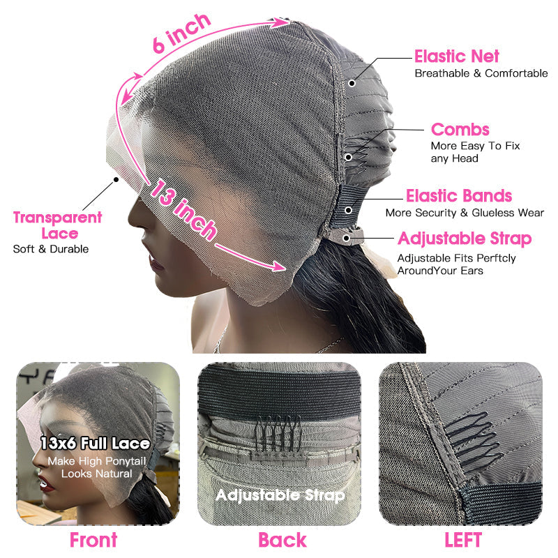 LIVIA 2 PCS 13x6 HD Lace Frontal  Straight Body Wave All Pre Styled Color Wig Wholesale Package Deal