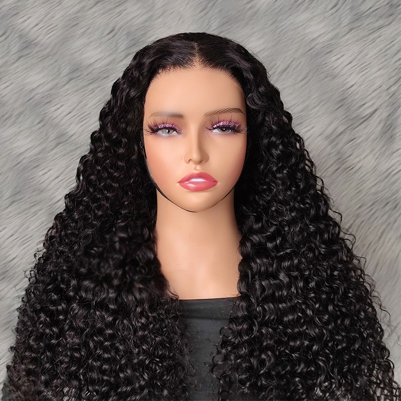LIVIA Full Size? Glueless 5x5 HD Lace Water Wave Wig Natural Black All Pre Styled Wig