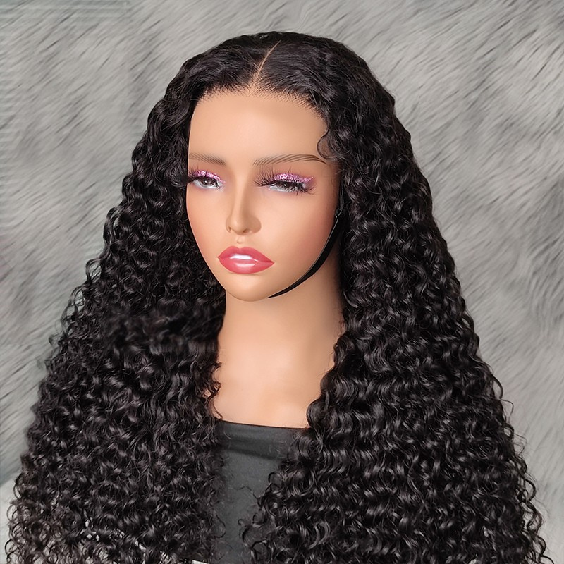LIVIA Full Size? Glueless 5x5 HD Lace Water Wave Wig Natural Black All Pre Styled Wig