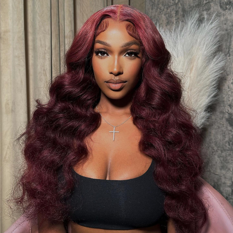 LIVIA 99J Full Size? 13x6 HD Lace Frontal Loose Deep Wave All Pre Styled Human Hair Wig