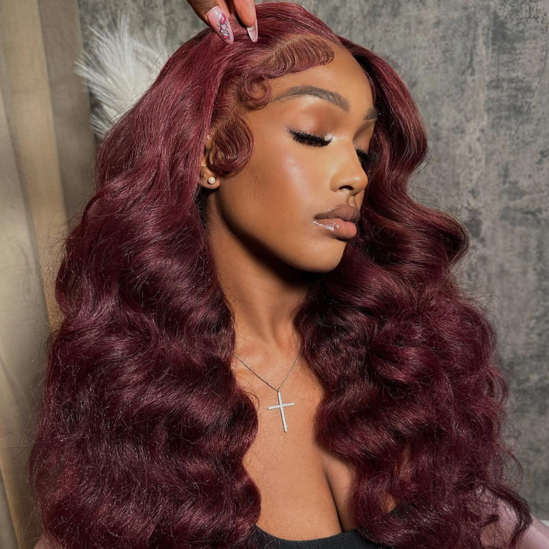 LIVIA 99J Full Size? 13x6 HD Lace Frontal Loose Deep Wave All Pre Styled Human Hair Wig