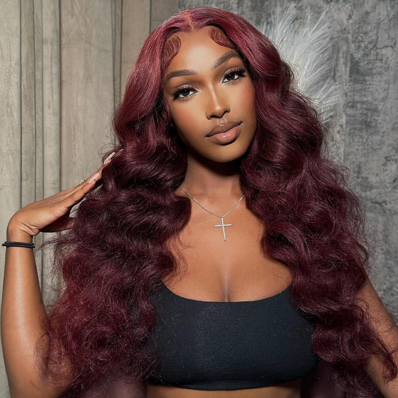 LIVIA 99J Full Size? 13x6 HD Lace Frontal Loose Deep Wave All Pre Styled Human Hair Wig