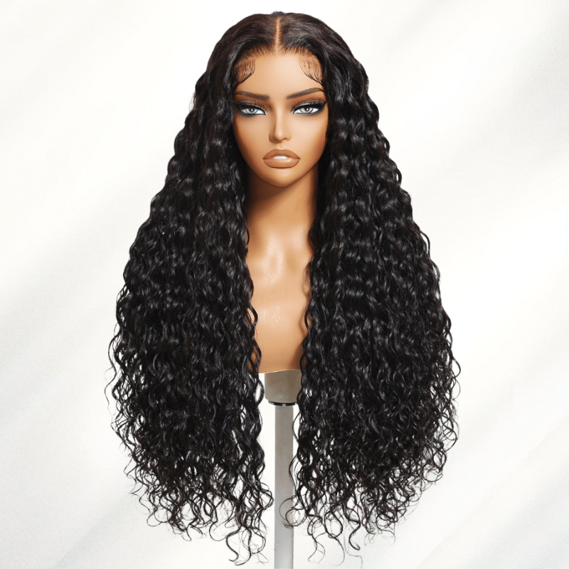 LIVIA Full Size? Water Wave 13x6 HD Lace Frontal Human Hair All Pre Styled Wig