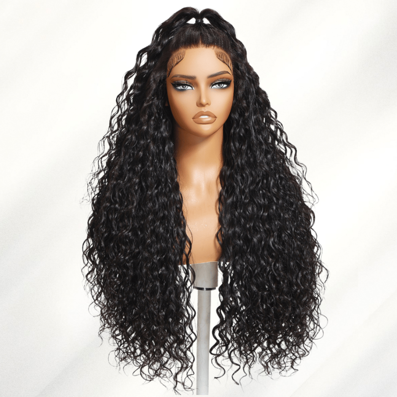 LIVIA Full Size? Water Wave 13x6 HD Lace Frontal Human Hair All Pre Styled Wig