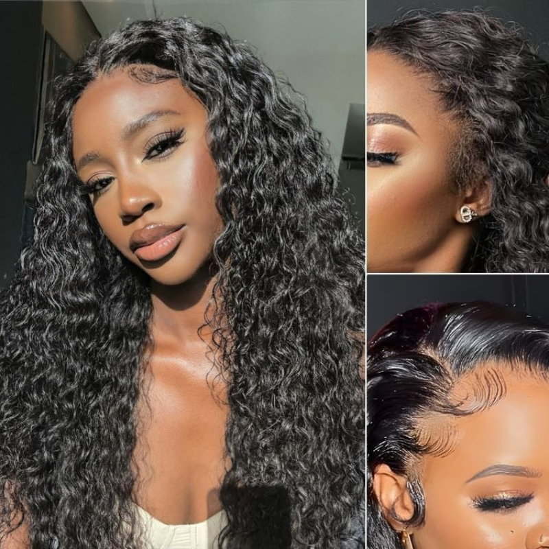 LIVIA Full Size? Water Wave 13x6 HD Lace Frontal Human Hair All Pre Styled Wig