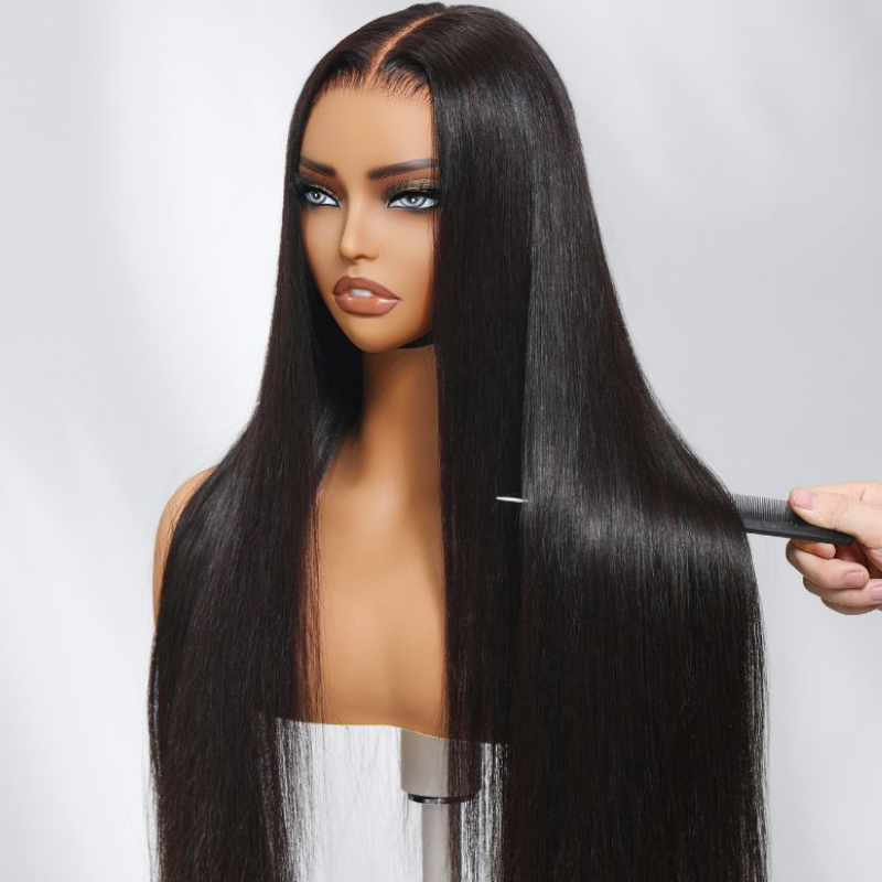 LIVIA Full Size? 13x4 HD Lace Frontal All Pre Styled Straight Natural Black Wig