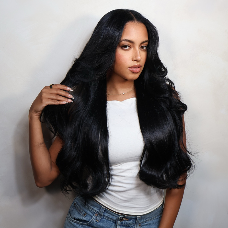 LIVIA 13x6 HD Lace Frontal Pre Bleached Knots Straight 100% Human Hair Wig