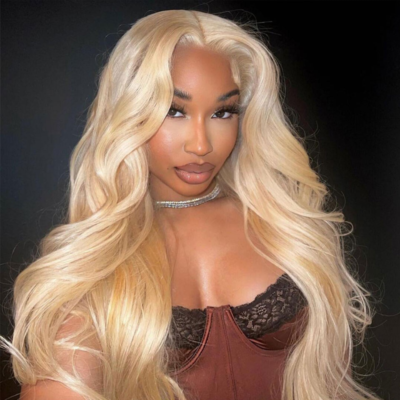 LIVIA 5x5 HD Lace Closure 613 Blonde Loose Body Wave & Straight Pre Bleached Knots Human Hair Wigs