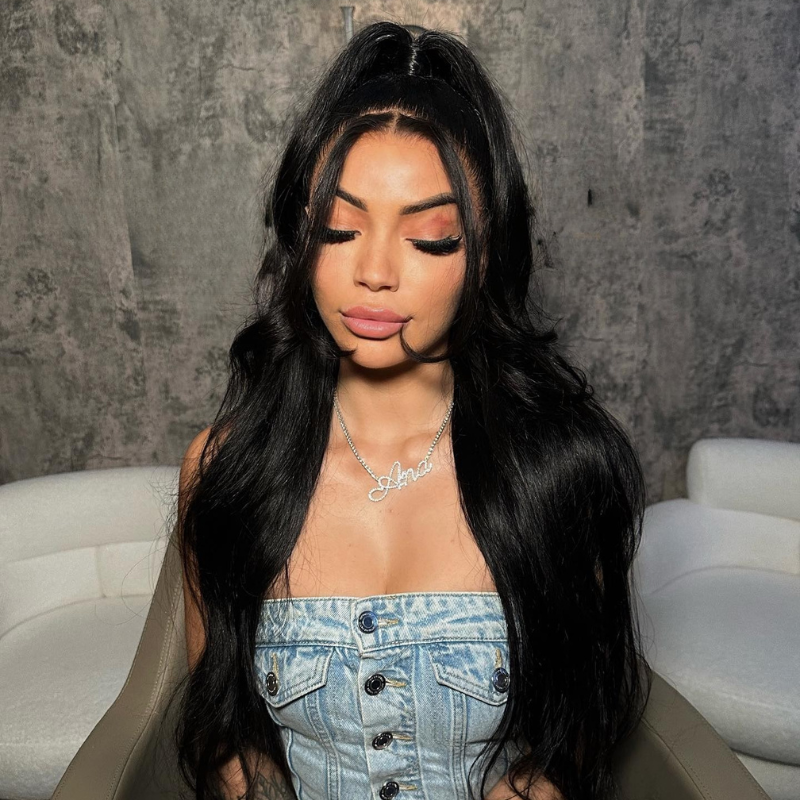 LIVIA 13x6 HD Lace Frontal Pre Bleached Knots Straight 100% Human Hair Wig