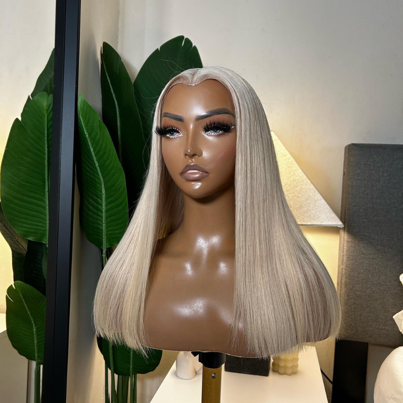 LIVIA 5x5 HD Lace Closure 613 Blonde Loose Body Wave & Straight Pre Bleached Knots Human Hair Wigs