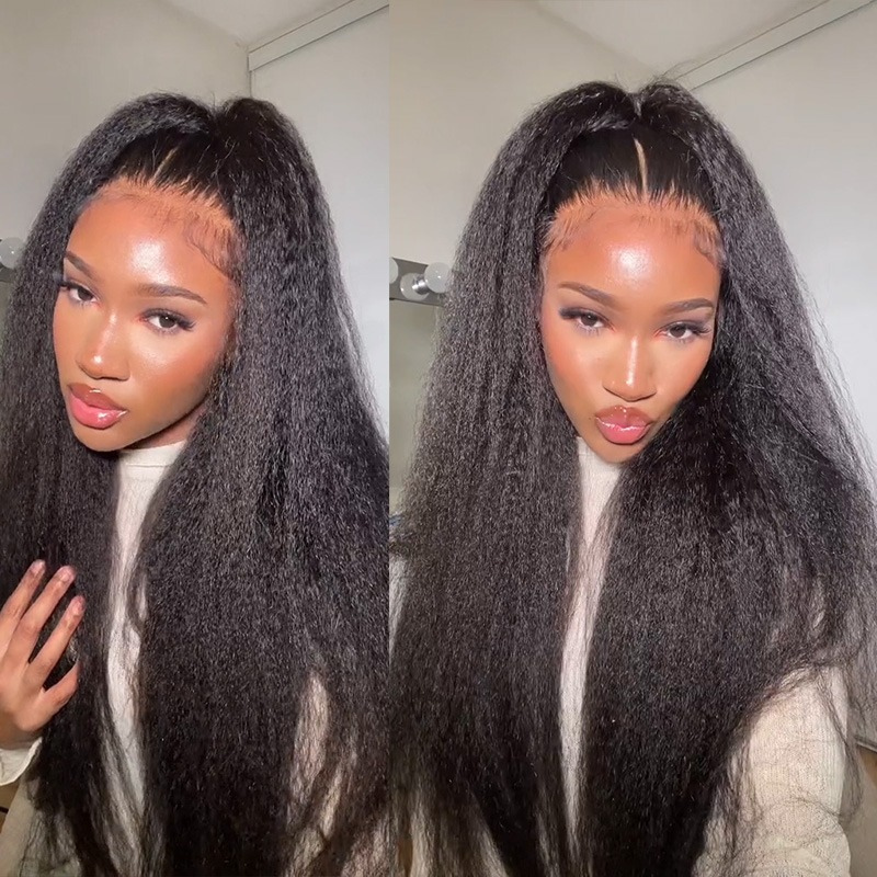 LIVIA Full Size? Kinky Straight 13x6 HD Lace Frontal All Pre Styled Wig
