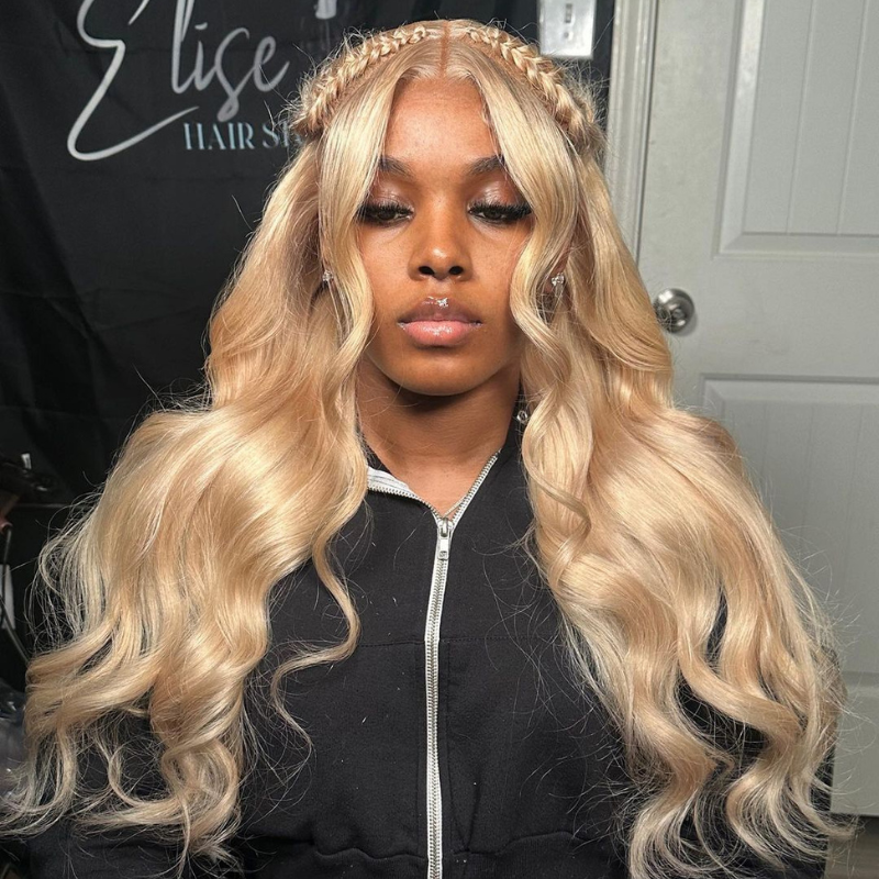 LIVIA 5x5 HD Lace Closure 613 Blonde Loose Body Wave & Straight Pre Bleached Knots Human Hair Wigs