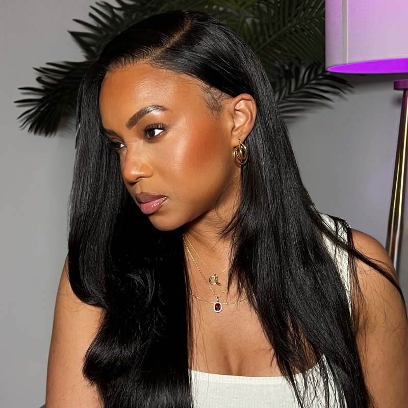 LIVIA Full Size? Kinky Straight 13x6 HD Lace Frontal All Pre Styled Wig