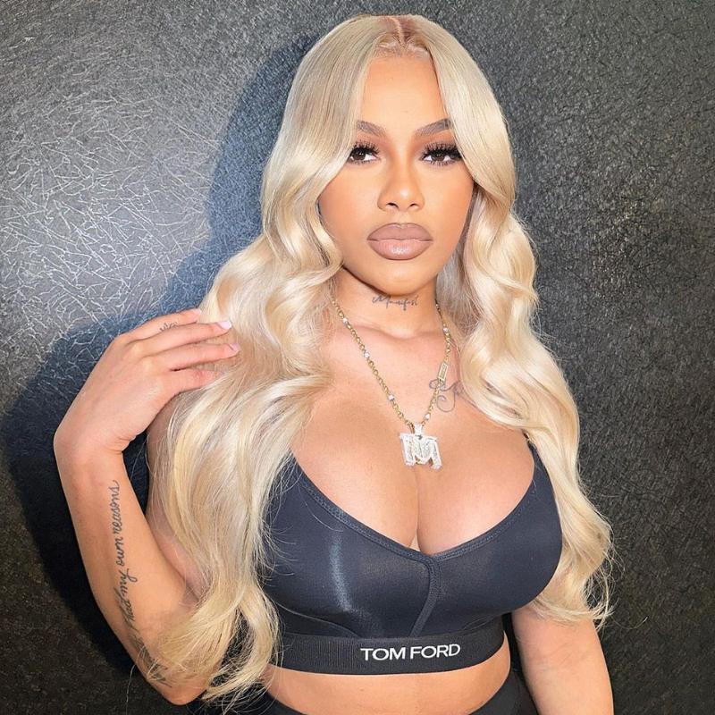 LIVIA 5x5 HD Lace Closure 613 Blonde Loose Body Wave & Straight Pre Bleached Knots Human Hair Wigs