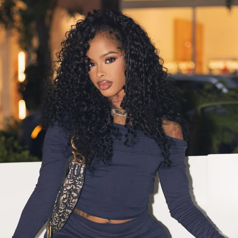 LIVIA Full Size? Spiral Deep Wave 13x6 HD Lace Frontal Human Hair All Pre Styled Wig