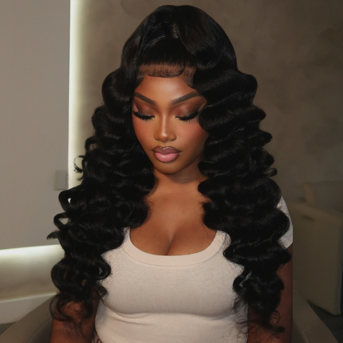 LIVIA 13x4 HD Lace Frontal  Loose Deep Wave Full Size? Human Hair All Pre Styled Wig