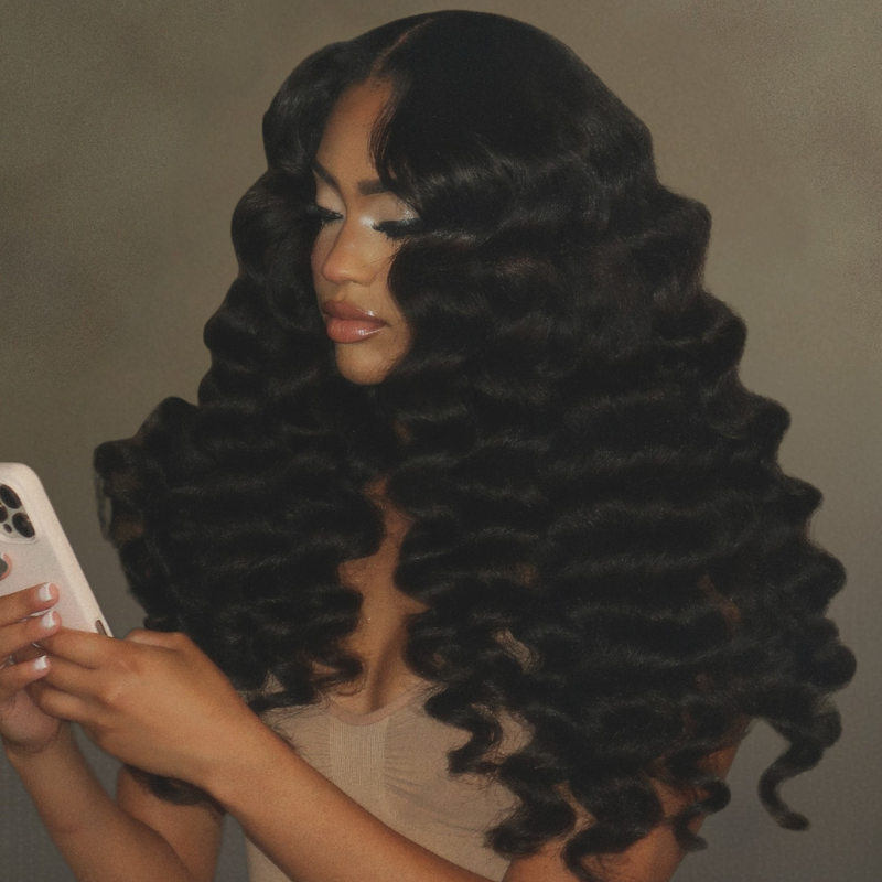 LIVIA 13x4 HD Lace Frontal  Loose Deep Wave Full Size™ Human Hair All Pre Styled Wig