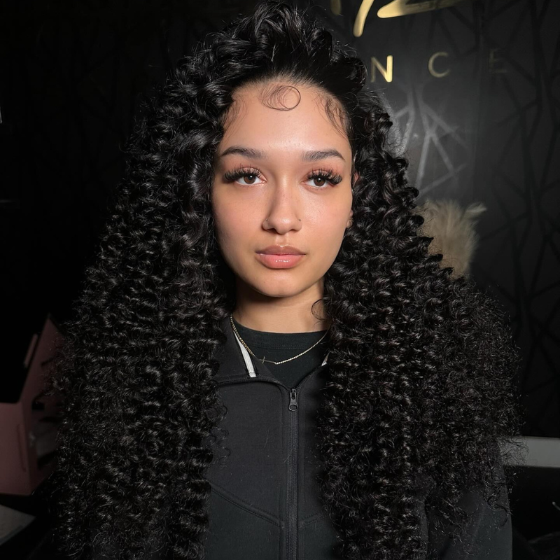 LIVIA Full Size? Spiral Deep Wave 13x4 HD Lace Frontal Human Hair All Pre Styled Wig