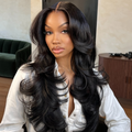 LIVIA Full Size? Body Wave 13x6 HD Lace Frontal Natural Black All Pre Styled Wig