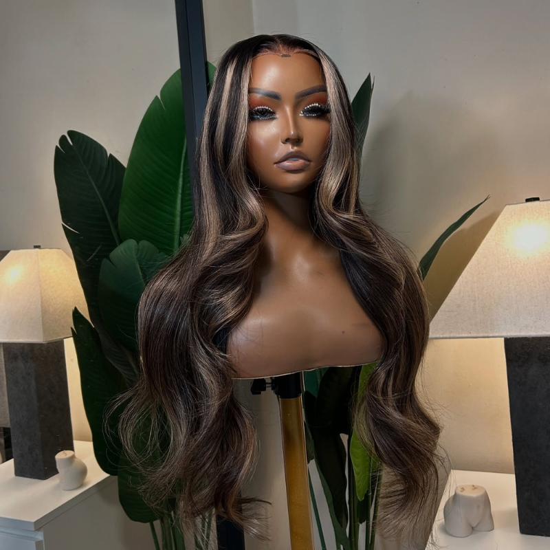 LIVIA Full Size™ 13x6 HD Lace Frontal Balayage Highlight Loose Body Wave All Pre Styled Wig