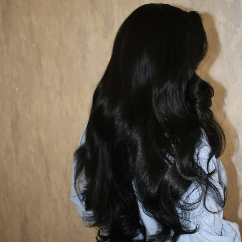 LIVIA 13x4 HD Full Lace Frontal Pre Bleached Knots Natural Black Body Wave Human Hair Wigs