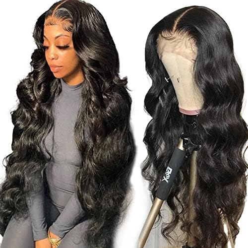 LIVIA Full Size? 13x4 HD Lace Frontal All Pre Styled Loose Body Wave Natural Black Wig