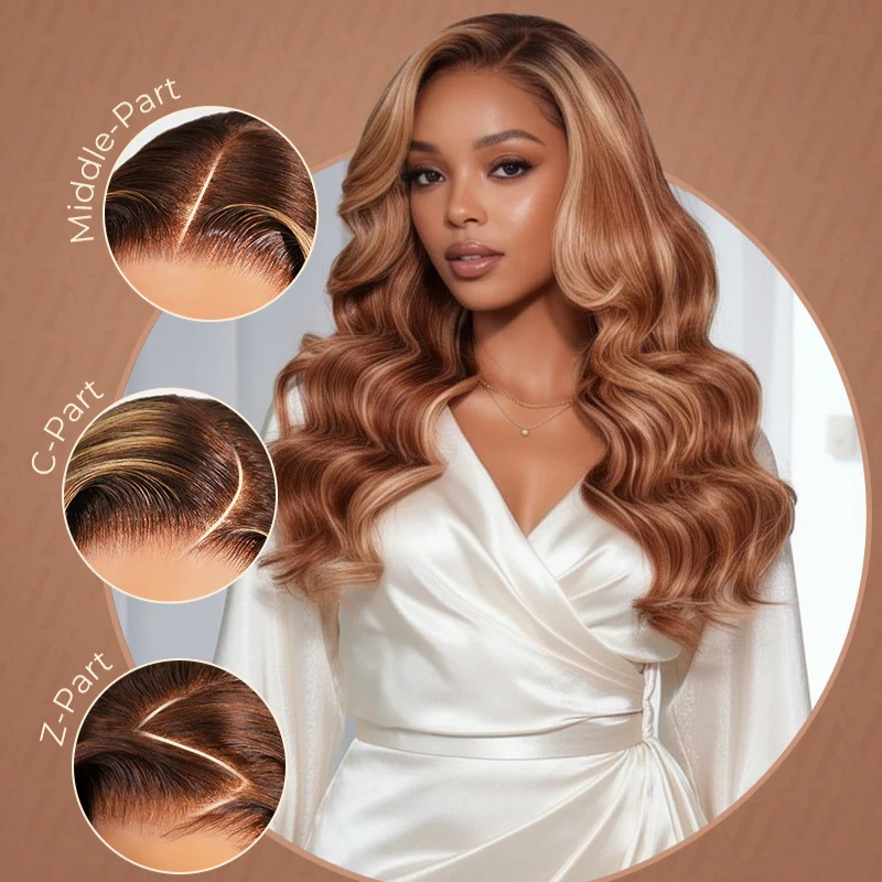 LIVIA Full Size? 13x6 HD Lace Frontal Hairstyles Nine Balayage Highlight All Pre Styled Wig