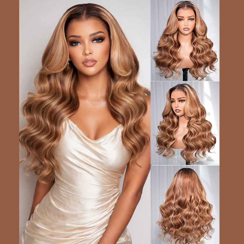 LIVIA Full Size? 13x6 HD Lace Frontal Hairstyles Nine Balayage Highlight All Pre Styled Wig