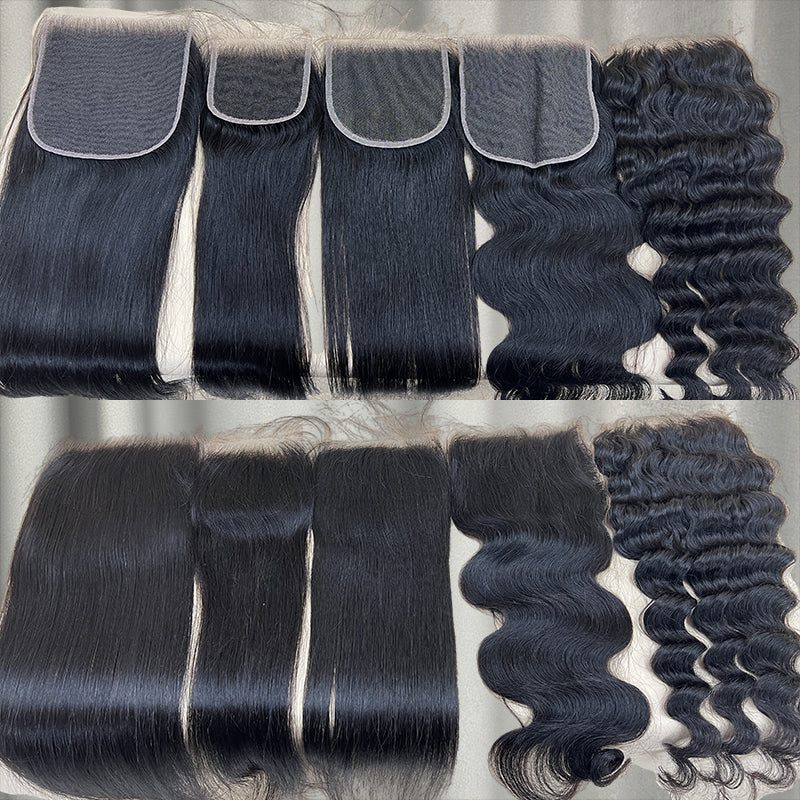 LIVIA HAIR 9 PCS 18-30 Inch Bundles With 3 PCS 5x5 HD Lace Closure Wholesale Package Deal
