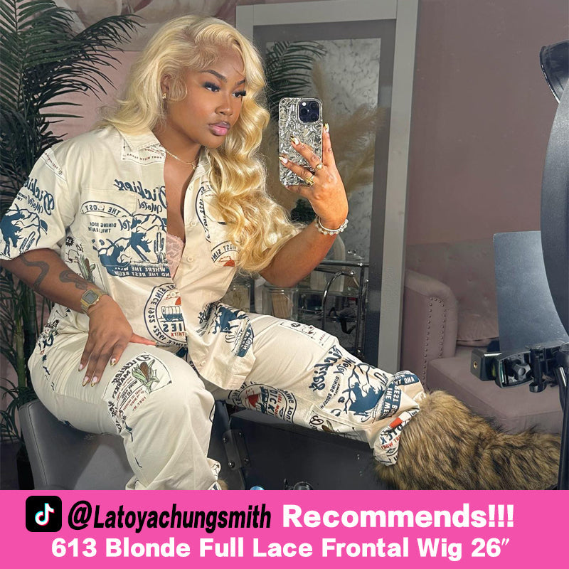 LIVIA Full Size? 13x6 Full HD Lace Frontal 613 Blonde Loose Body Wave Human Hair Wigs