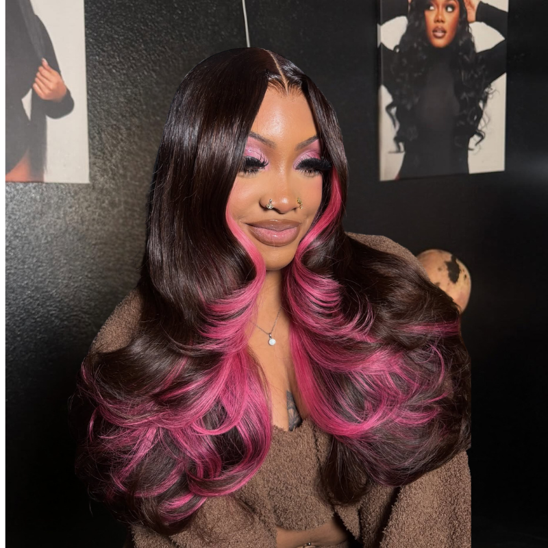 LIVIA Full Size? 13x6 HD Lace Frontal Stylist Hairstyles Ten Balayage Highlight All Pre Styled Wig