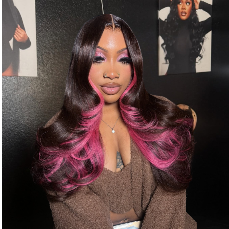 LIVIA Full Size? 13x6 HD Lace Frontal Stylist Hairstyles Ten Balayage Highlight All Pre Styled Wig