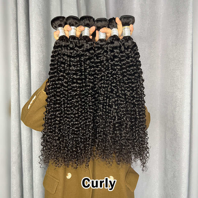 LIVIA HAIR 9 PCS 18-30 Inch Bundles With 3 PCS 5x5 HD Lace Closure Wholesale Package Deal