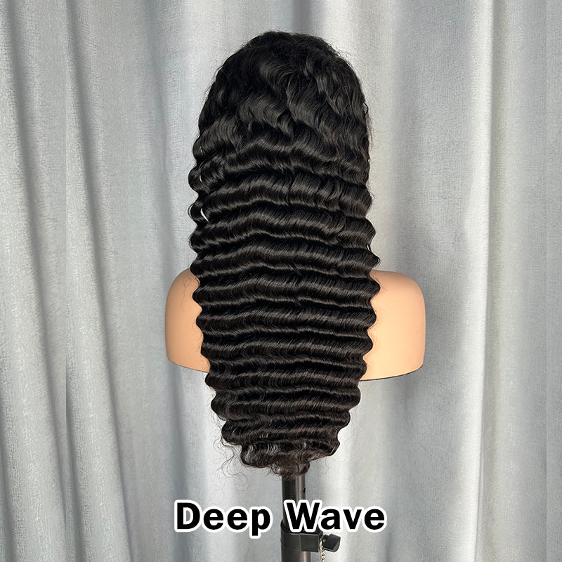 LIVIA 3 PCS 13x6 HD Lace Frontal Popular Textures All Pre Styled Natural Black Wig Wholesale Package Deal