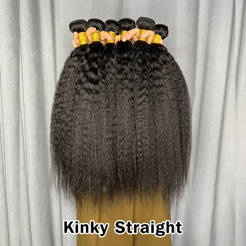 LIVIA 15 PCS 12-30 Inch All Textures Natural Black Human Virgin Hair Bundles Wholesale Package Deal