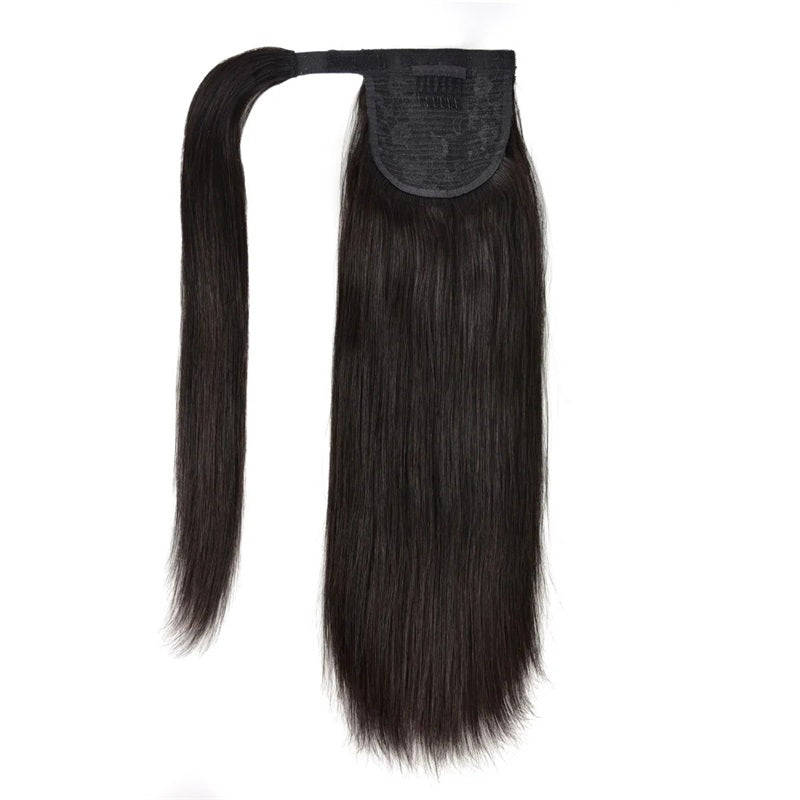 LIVIA 14-40 Inch Ponytail 100% Human Hair Extensions With Clip