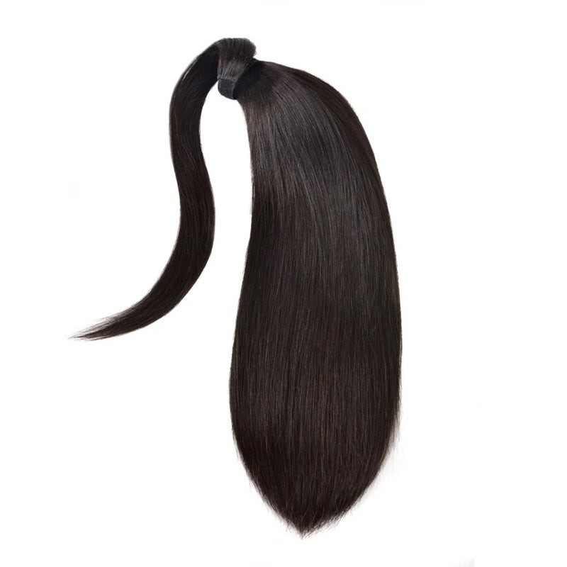 LIVIA 14-40 Inch Ponytail 100% Human Hair Extensions With Clip
