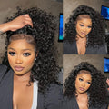 LIVIA 360 HD Lace Invisi Drawstring Wear Go Pre-Bleached Pre Cut Lace Glueless Deep Wave Wig