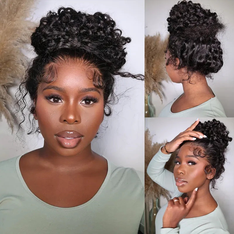 LIVIA 360 HD Lace Invisi Drawstring Wear Go Pre-Bleached Pre Cut Lace Glueless Water Wave Wig