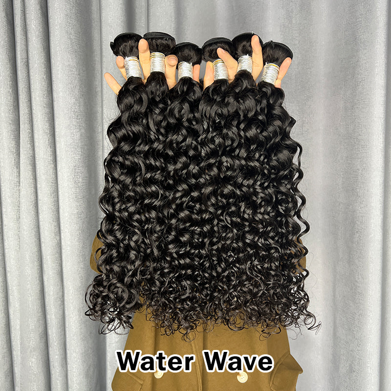 LIVIA 15 PCS 12-30 Inch All Textures Natural Black Human Virgin Hair Bundles Wholesale Package Deal
