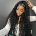 LIVIA Full Size? 13x6 HD Lace Frontal Deep Wave Natural Black Human Hair All Pre Styled Wig
