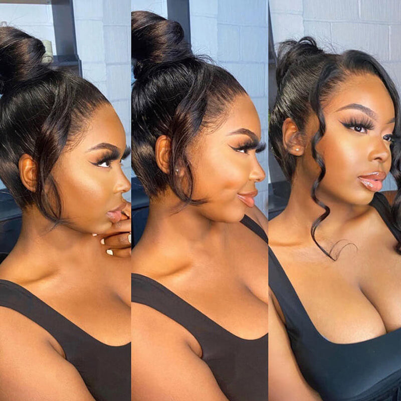 LIVIA 360 HD Lace Invisi Drawstring Wear Go Pre-Bleached Pre Cut Lace Glueless Loose Body Wave Wig