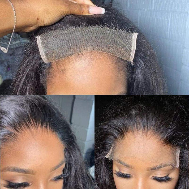 LIVIA 6x6 HD Lace Straight/Loose Body Wave Closure Natural Black Human Hair Pre Bleached Knots Wigs