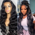 LIVIA Body Wave 13x4 Lace Frontal Wig Natural Black Human Hair Wig