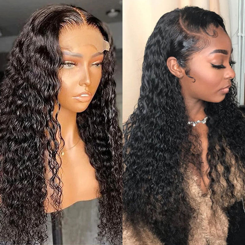 LIVIA Curly 13x6 HD Lace Frontal Wig Natural Color Human Hair Pre Bleached Knots Wig