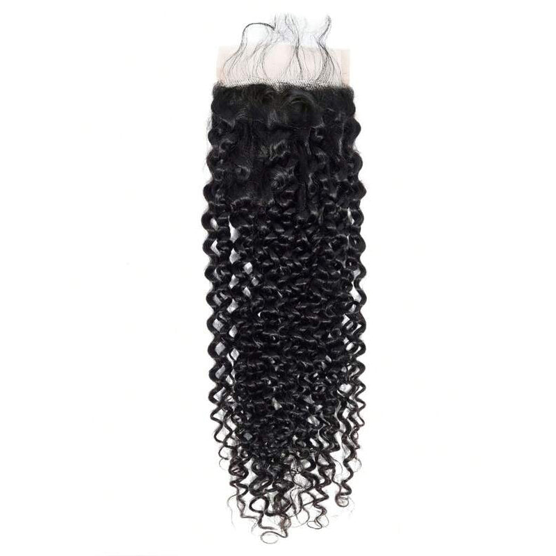 LIVIA Curly 3 Pcs Bundles Hair Weft With 5x5 HD Lace Closure Human Virgin Hair