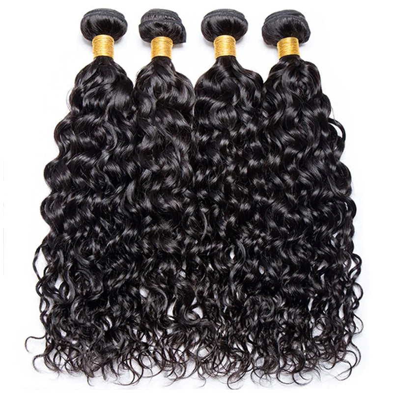 LIVIA Curly 4 Pcs Bundles Hair Weft With 5x5 HD Lace Closure Human Virgin Hair