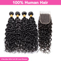 LIVIA Curly 4 Pcs Bundles Hair Weft With 5x5 HD Lace Closure Human Virgin Hair