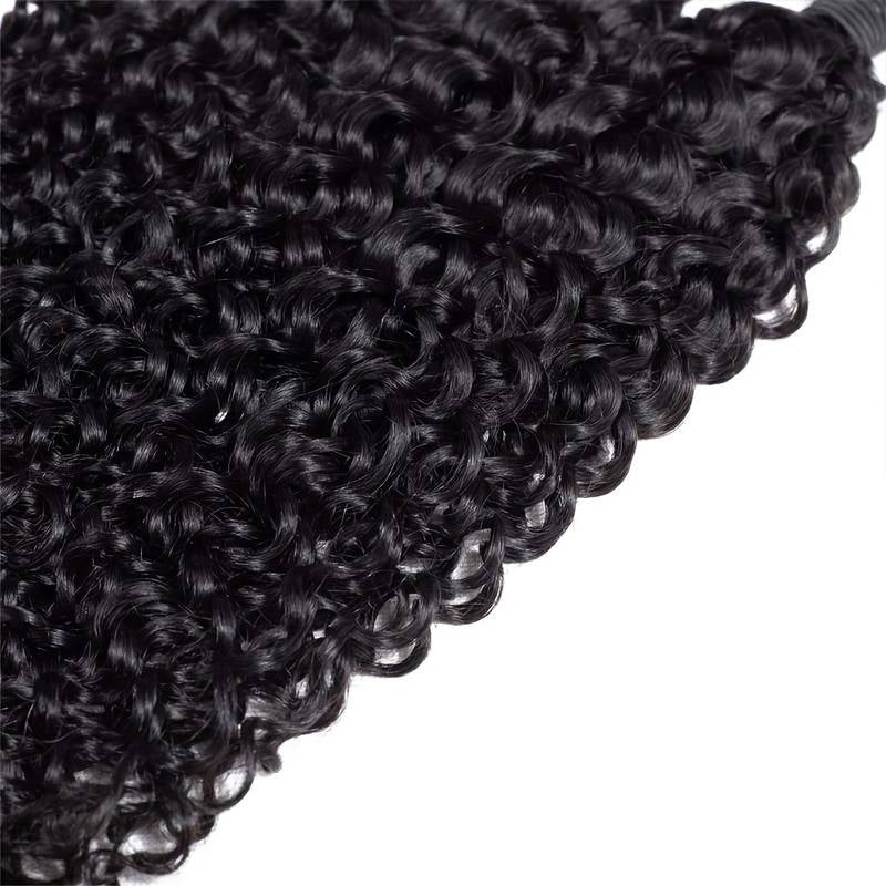 LIVIA Curly 4 Pcs Bundles Hair Weft Natural Black Color Human Virgin Hair