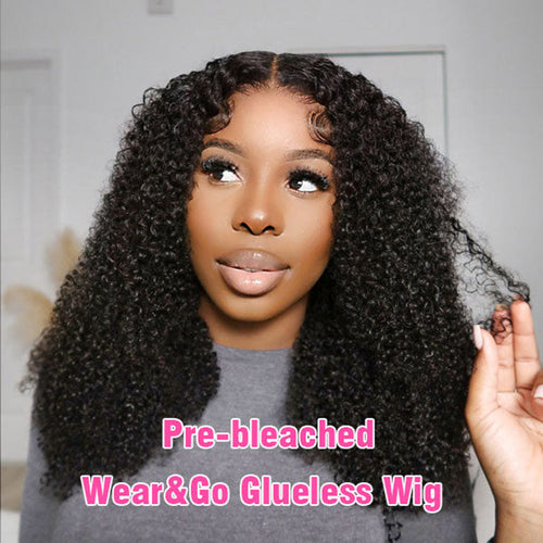 LIVIA  Pre Styled 5x5 HD Lace Curly/Water/Deep Wave 3D Dome Cap Wig Glueless Wig Human Virgin Hair